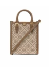 Tory Burch Mini T Monogram Tote Khaki Women