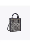 Tory Burch Mini T Monogram Tote Navy Women