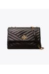 Tory Burch Kira Chevron Convertible Shoulder Bag Black Women