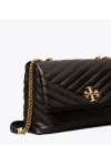 Tory Burch Kira Chevron Convertible Shoulder Bag Black Women