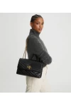 Tory Burch Kira Chevron Convertible Shoulder Bag Black Women