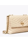 Tory Burch Kira Chevron Convertible Shoulder Bag Cream Women