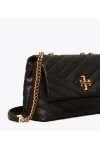 Tory Burch Small Kira Chevron Convertible Shoulder Bag Black Women