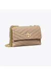 Tory Burch Small Kira Chevron Convertible Shoulder Bag Gray Heron Women