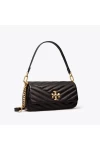 Tory Burch Small Kira Chevron Flap Shoulder Bag Black Women