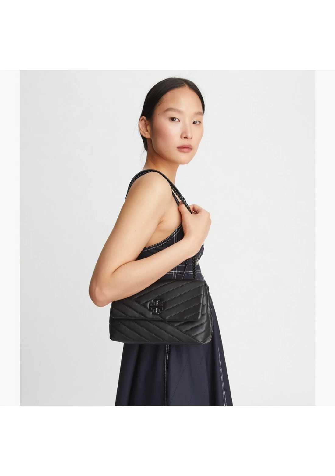 TORY BURCH Small Kira Chevron Convertible Shoulder Bag Review 